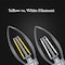 Feit Electric Feit White B10 E26 (Medium) Filament LED Bulb Soft White 60 Watt Equivalence 2 pk BPETC60927WFIL2 - alternate 4